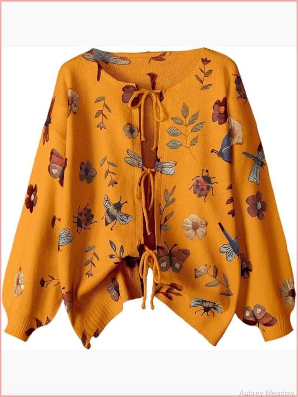 Plus Size Chunky Knit Bow Tie Front Cardigan Sweater Fall Jacket